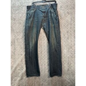 Levi's 501 Jeans Mens Size 34x32 Button Fly Denim Blue Cotton Classic‎